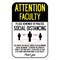 Signmission Public Safety Sign-Attention Faculty Practice Social Distancing, Heavy-Gauge, 12" H, A-1218-25410 A-1218-25410 - alternate 1
